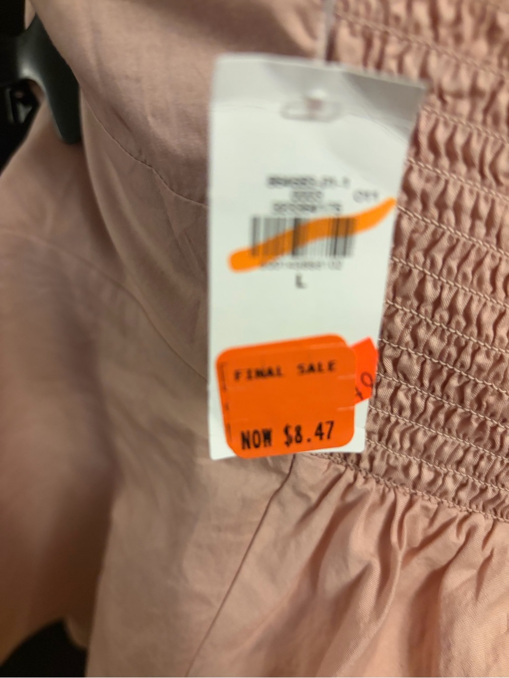 NWT Old Navy Pink Knot-Front Puff Sleeve Top Size Large - Picture 4 of 4